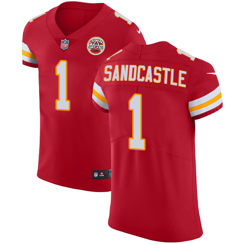 Nike Chiefs #1 Leon Sandcastle Red Team Color Men's Stitched NFL Vapor Untouchable Elite Jersey - Click Image to Close